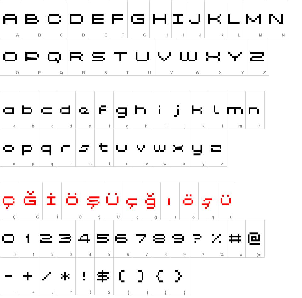 Grixel Kyrou 5 Wide font